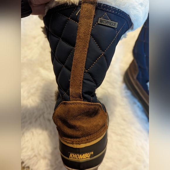 Khombu faux fur waterproof boots size 8 - Picture 5 of 8